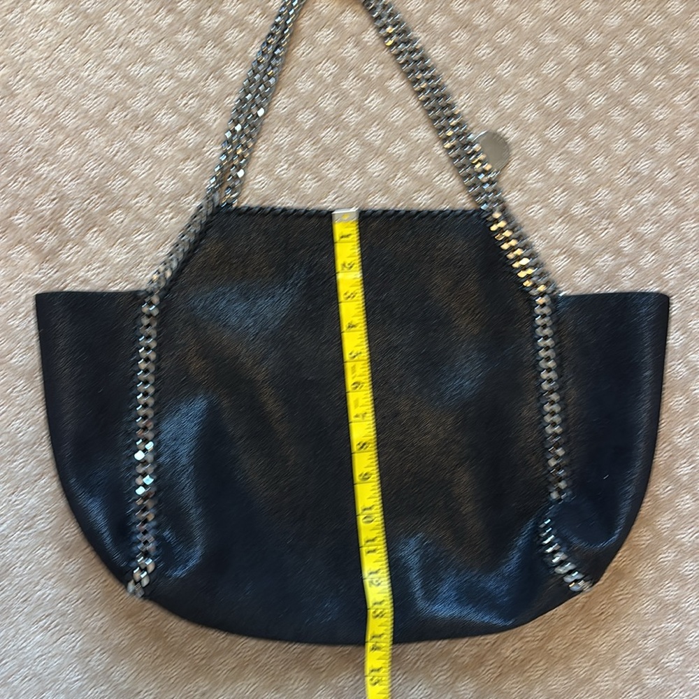 Stella McCartney Falabella Black Suede Shoulder Tote - Picture 8 of 14